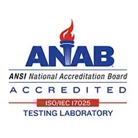 ANAB ISO/IEC 17025 badge